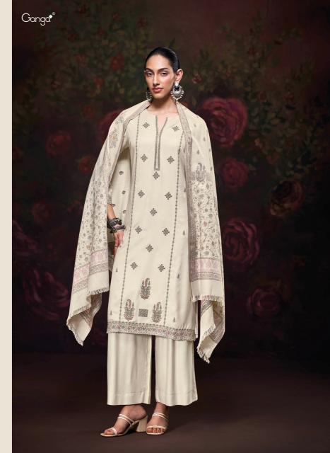 Ganga iktara dress material designs in pune city wholesale shop